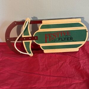 Vintage 1990’s Hallmark Festive Flyer Sled.
